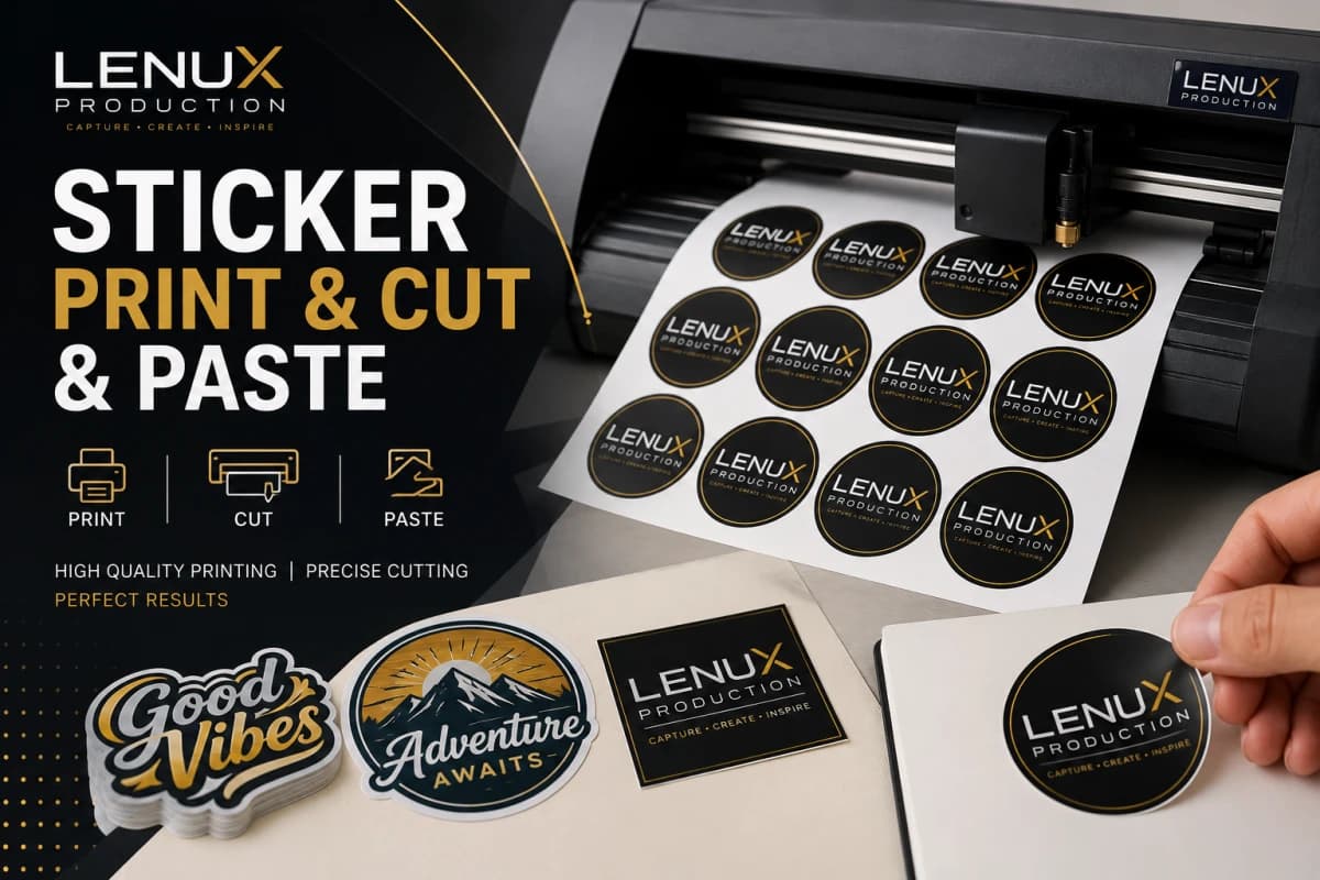 Sticker Print & Cut & Paste