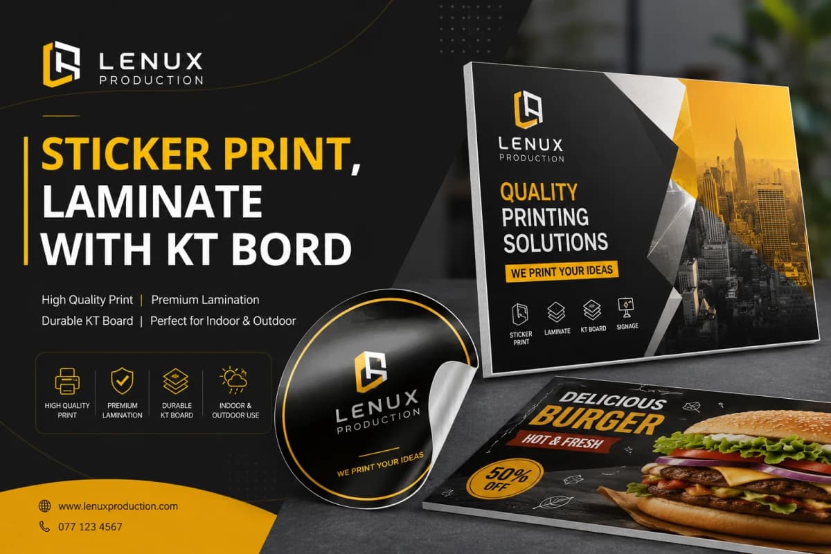 Sticker Print, Laminate with KT Bord